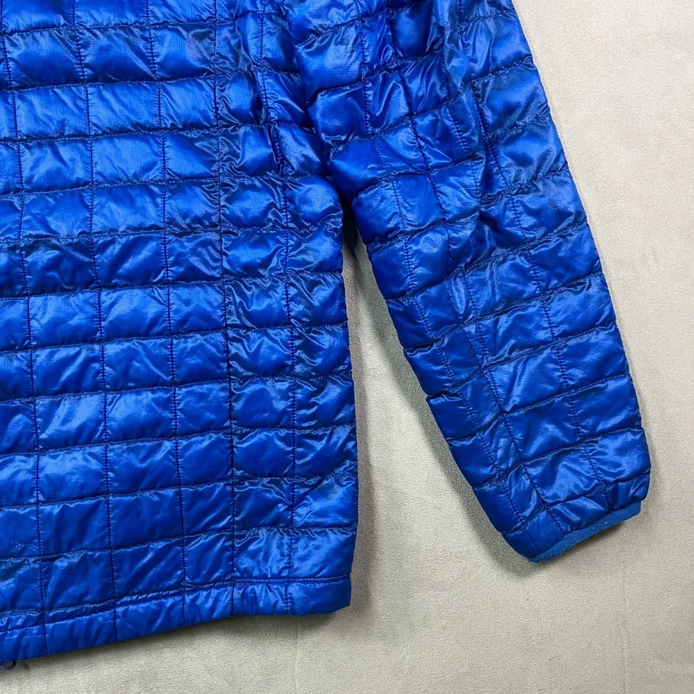 The‎ North Face ThermoBall Full Zip Jacket Mens L Blue Quilted Outdoor Insulated